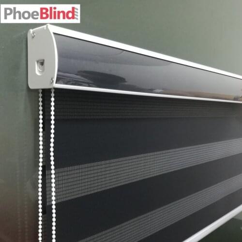 Hot Sale Dual Layer Fabric Zebra Roller Blinds