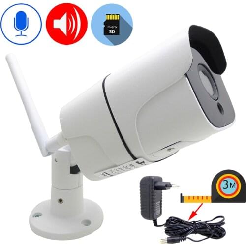 IP Camera Wifi 1080P 3 Meter Power Adapter Outdoor CCTV Security Surveillance Wireless IPCam Audio Onvif Infared HD Home Camera