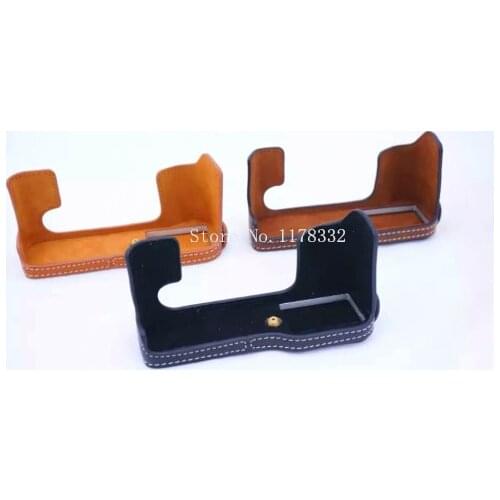 Classical New Arrival Half Body Set Cover Shoulder Strap for Fujifilm Fuji XT -10 XT10 PU Leather Camera Bag Case