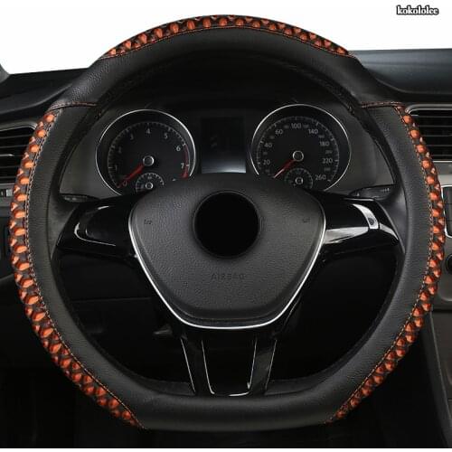 KOKOLOLEE Leather Car Steering Wheel Cover For Acura TSX MDX RDX TL RSX TLX Integra