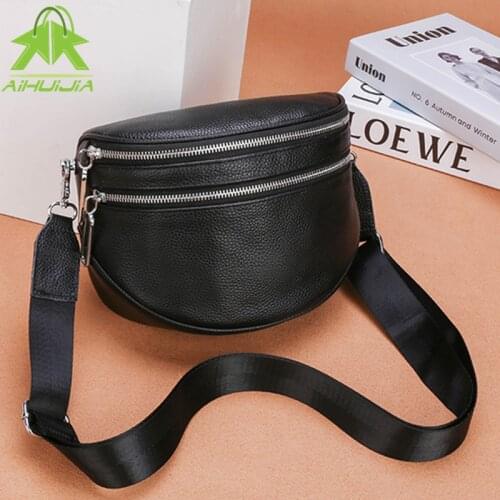 Fashion Womens Genuine Leather Handbag 2021 New Luxury Design Female Shoulder Bag Simplicity Ladies Solid Color Messenger Bag