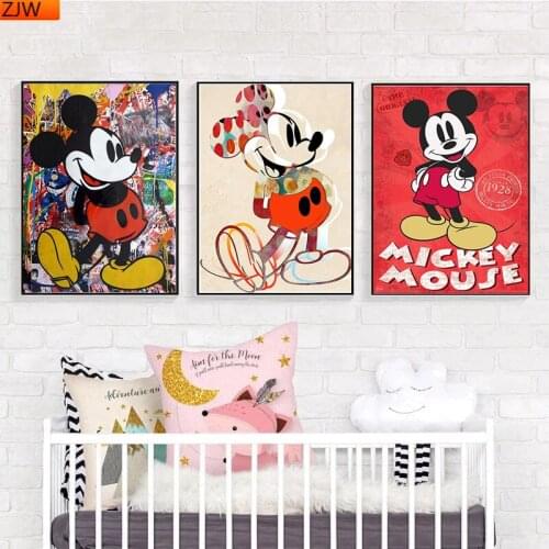 Cartoon Mickey Mouse Diamond Mosaic Diamond Painting Diamond Mosaic DIY Diamond Embroidery Living Room Home Decoration Disney