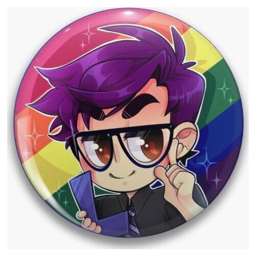 Logan Soft Button Pin Clothes Women Jewelry Creative Hat Brooch Fashion Gift Cute Cartoon Collar Lapel Pin Decor Badge Funny