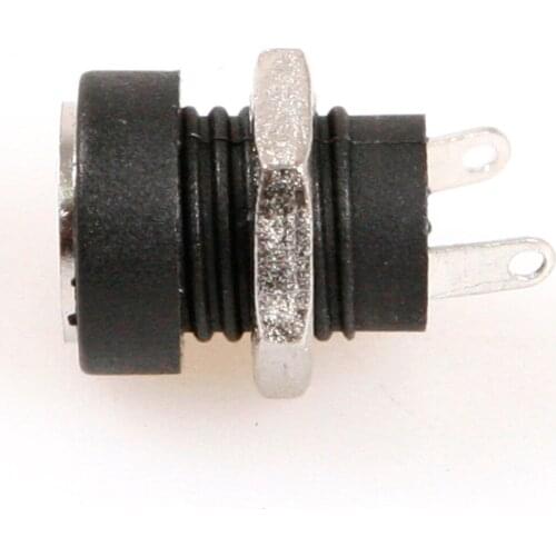 20Pcs 12V 3A For DC Power Supply Jack Socket Female Panel Mount Connector Set With 2 Terminal Types 5.5*2.1mm/5.5*2.5mm choice