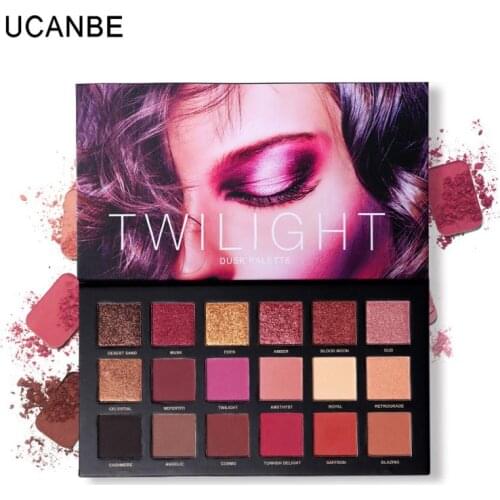 18 Color Eyeshadow Palette Glitter Shimmer Matte Waterproof Long-lasting Eye Makeup Eyeshadow Beauty Gift Cosmetics TSLM2