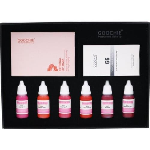 Goochie Permanent Makeup Pigment Microblading Lip Pigment Kit