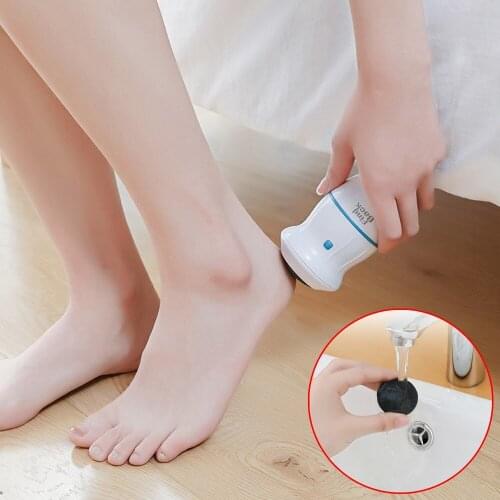 Electric Foot File Grinder Dead Skin Callus Remover Feet Pedicure Tools Care Grinding Exfoliate Machine 2 Head Feet Care Adult