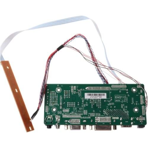 Controller Board LCD DVI VGA PC Module Driver DIY Kit 15.6\" Display B156XW02 1366X768 1ch 6/8-bit 40 Pin Panel
