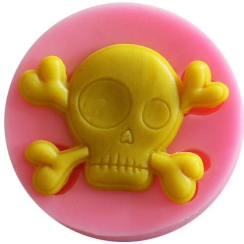 Halloween Skull Silicone Mold For Fondant Chocolate Epoxy Sugarcraft Mould Pastry Cup Cake Decorating Kitchen Accessories