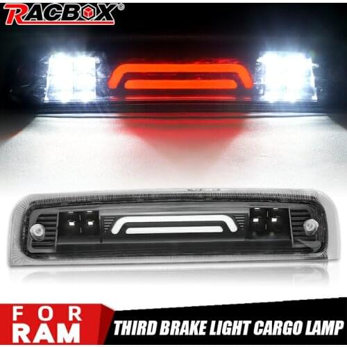 LED Smoke Third Brake Cargo Light High Mount Stop Lamp Turn Signal Lights for Dodge RAM 1500 2500 3500 2002-2018