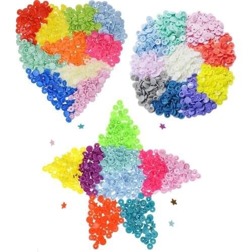T3/T5/T8 Snap Kits Plastic Resin Snap Fastener Buttons Heart&Stars&Round Shape Snap Buttons,DIY Family Tailor/Crafts