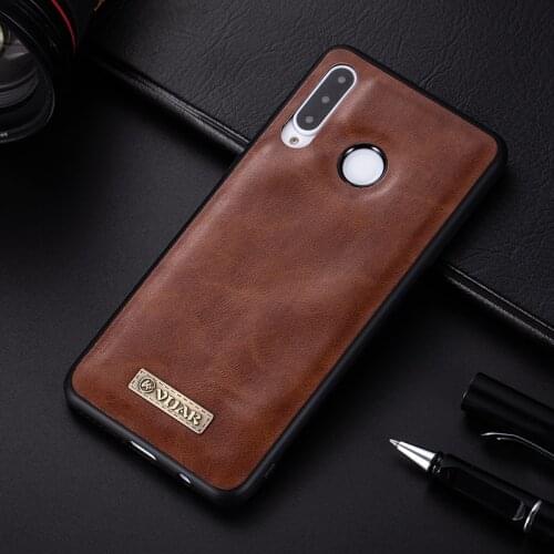 VIJIAR PU Silicone Case For Huawei P30 Lite Nova 4 enjoy Max Leather Case for Huawei Honor 8X 20 Max Lite Note 10 Case