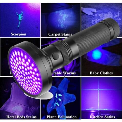 High quality UV Light 100LED 51LED Q5LED UV Light Zoom Flashlight torch light lamp safety UV Ultraviolet detection Pet scorpion