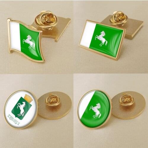 Coat of arms of Tomsk Flag Lapel Pins/Broochs/Badges