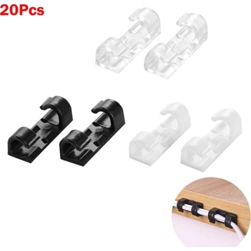 20PCS Wire Holder Adhesive Cable Holder Support Wires Cable Clips Wire Holders Wiring Accessories Electrical Equipment Dropship