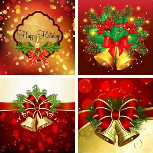 New Diamond Painting Christmas Bell Rhinestone Picture Full Square/Round Diamond Embroidery Landscape Kit Mosaic Handmade Gift
