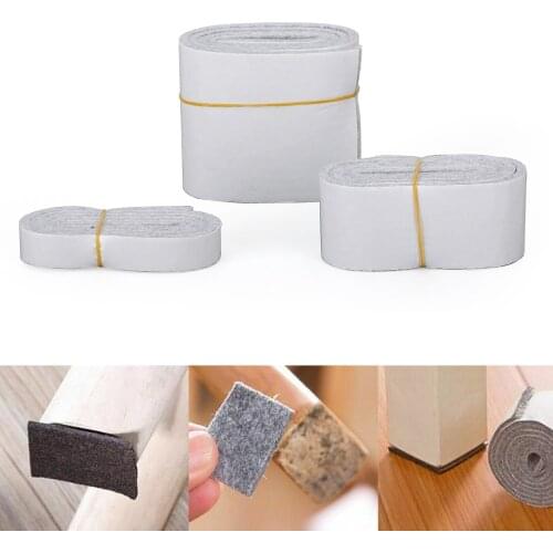 Artudatech 1m Furniture Chair Leg Felt Pads Self Adhesive Sticker Floor Protector