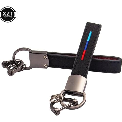 Car key chain leather key holder keychain for Mercedes BMW The national flag of Italy Germany key chain alloy auto accessories