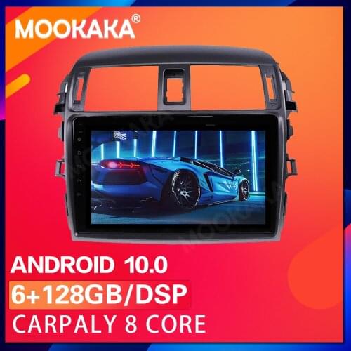 PX6 Android 10.0 6+128G Car GPS Navigation For Toyota Corolla 2006-2013 Auto Radio Stereo Multimedia DVD Player Head Unit DSP