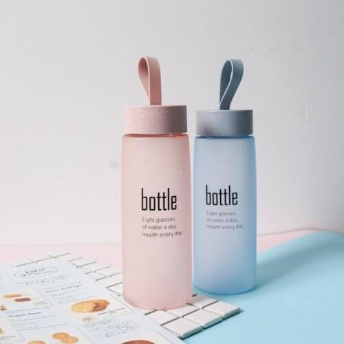 Free Water Bottle Plastic Sport Scrub Leak Proof Drinking My Bottle Portable Fashion Drinkware Tour Bottles for Lovers