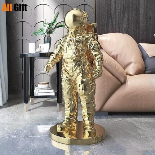 Large Nordic 88cm 58cm Astronaut Living Room Floor Decoration Office Astronaut Soft people Home Decoration gift decor beige