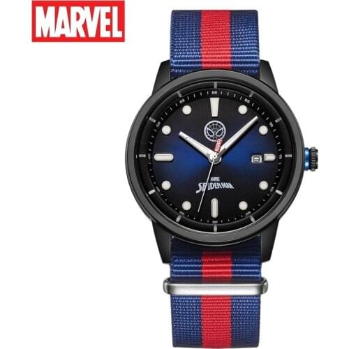 Marvel Official Casual Unisex Quartz Wristwatch Men Women Boy Girl Youth Student The Avengers Cartoon Black Widow Spider Iron