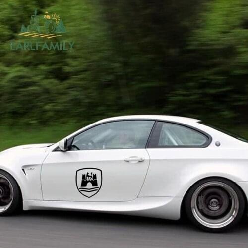 EARLFAMILY 43cm x 43cm Car Styling Wolfsburg Door Sticker Vinyl Decal Euro JDM Beetle Golf Cabrio Big Car Stickers