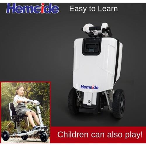 Geriatric scooter / electric limousine / tricycle / folding trunk / portable car for the disabled