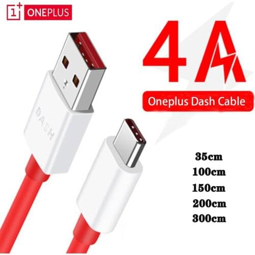 Oneplus 7 pro 7 6 6T Dash Quick Charger Cable 35cm/100cm/150m/200cm/300cm 4A Dash Fast USB Type-C Data Line For One Plus 5T 5 3T