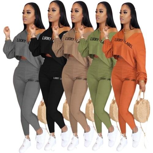 Yiallen Autumn Two Piece Set Women Long Sleeve Zipper Pocket Sporty Jackets+Leggings Matching Sets Workout Stretchy 2021 New Hot