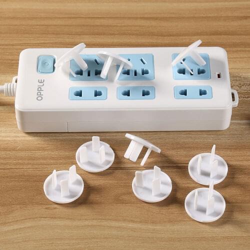 10 PC Lot Baby electric shock proof 2/3-pin three hole power socket cover child safety socket protection cover Electrical Safety