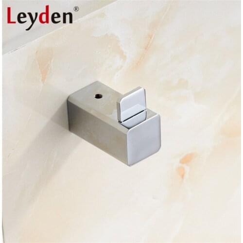 Leyden SUS 304 Stainless Steel Clothes Hook Coat Hooks Wall Mounted Clothes Drying Rack Chrome Towel Hanger Bathroom Accessories