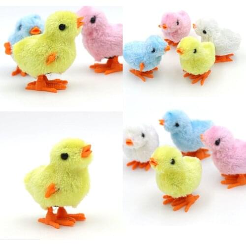 2pcs/lot cute Clockwork Developmental Toys Kids Toddler Wind-up Chicken Walking Toys for children random color