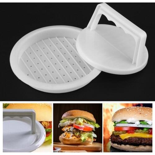 Hamburger Meat Press Tool Multifunctional Kitchen Cooking Tool Round Shape Food Grade PP DIY Meat Burger Maker Mold