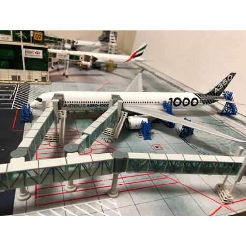 Boarding Passage Model 1: 200 Airbus A380 B747 Model of Airport Passenger Boarding Bridge Single / Dual Passage Model Collection