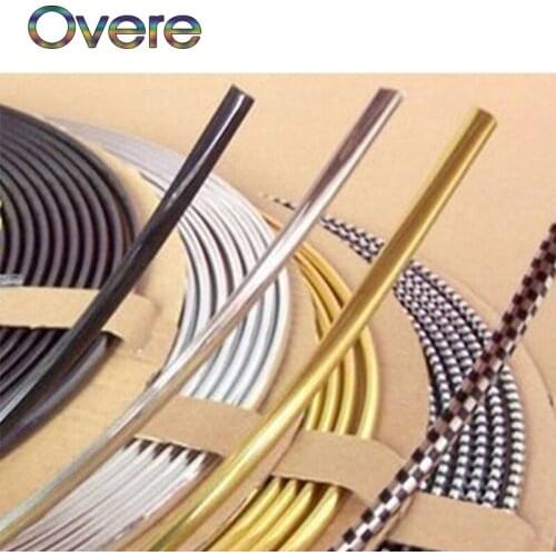 Overe 3M Car Interior Mouldings Chrome Strip DIY For Ford Focus 2 3 Fiesta Mondeo MK4 Ranger Toyota Corolla chr RAV4 yaris