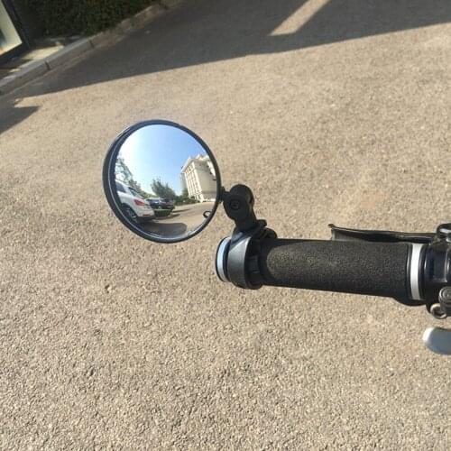 MTB Bike Silicone Handle Rearview Mirror Bicycle Rearview Handlebar Mirrors Cycling Rear View
