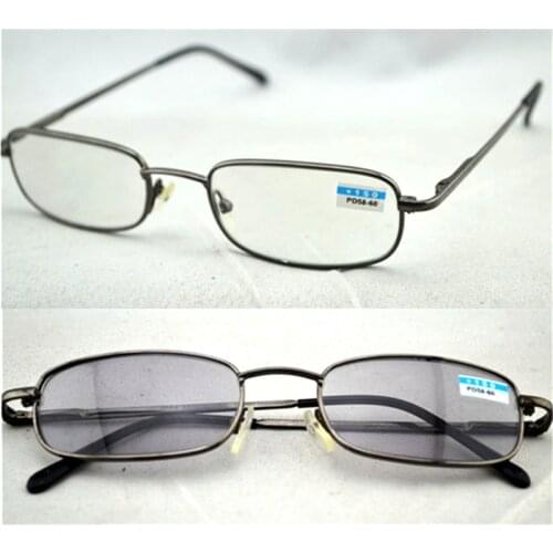 Retro Women Men Readers Metal Frame Photochromic Transition Lens Sun Reading Glasses Diopter gafas +1.0-4.0 Free Shipping