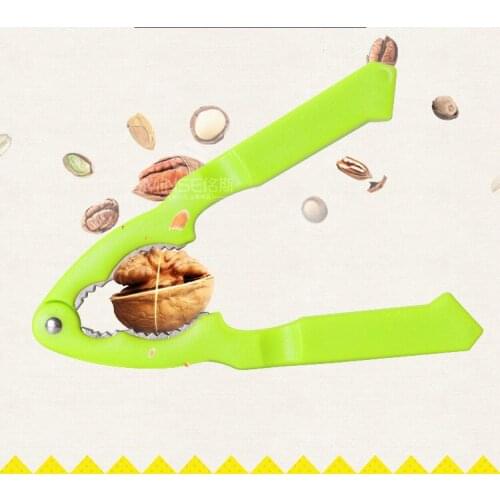 Walnut Clip Zinc Alloy Multifunctional Creative Kitchen Accessories Gadget Non-slip Plastic Handle Peeler Walnut Nut Clip