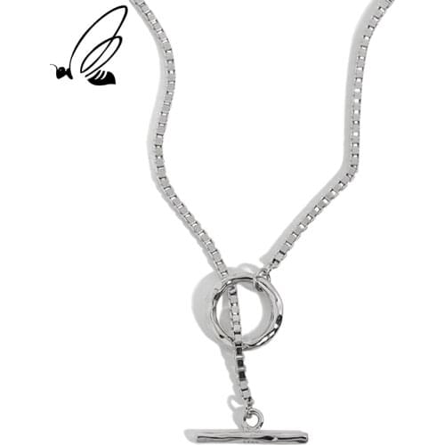 SSTEEL 925 Sterling Silver Necklace Gift For Women Minimalist Cute Boho Niche Sense Personality Minimalist Accessories Jewelry
