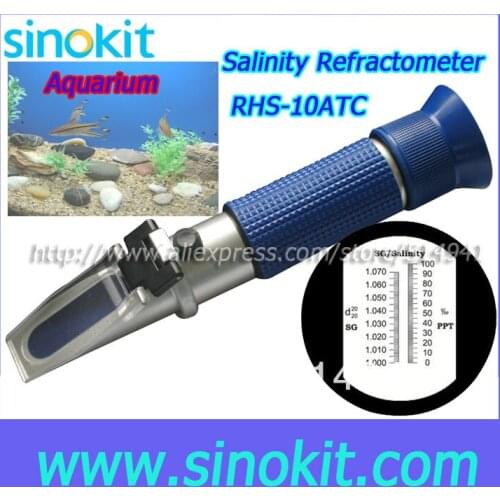 Portable Practical Salinity Aquarium Refractometer RHS-10ATC(Blue)