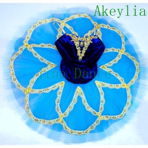 Adult Sleeping Beauty Fairy tutu Costume Ballet Raymonda Variation pancak tutu Child Blue Professional Ballet Tutu Classical