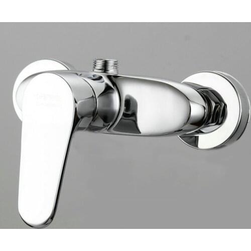 Free shipping Top quality dual hole shower faucet but single handle brass bathroom shower mixer tap from china