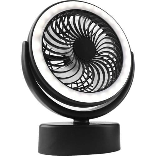 Camping Lighting Fan Portable Rechargeable Fan Light Small and Efficient 3000mAh capacity Powerful Fan-speed 3-speed Wind Mode