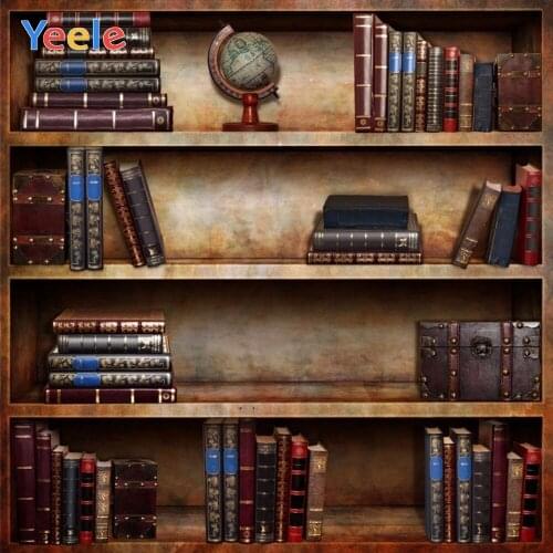 Yeele Vinyl Old Bookshelf Book Library Children Birthday Party photograph Backdrop Wedding Photocall Background Photo Studio