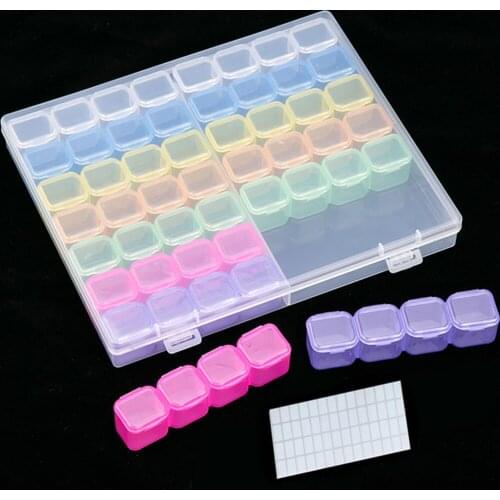 56 5d Diamond Painting Box Tool Plastic Storage Tools full Diamond Painting Kit Accessories Embroidery mosaic Drill Stitch