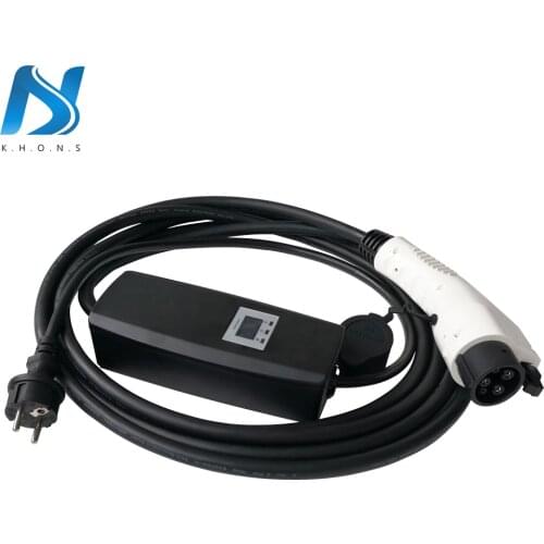 China factory outlet ev charging box level 2 evse sae J1772 schuko portable mode 2 ev charger