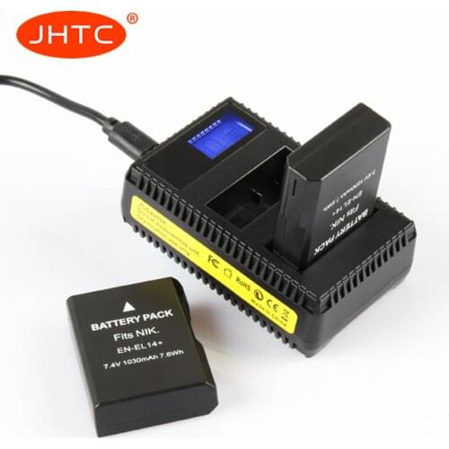 EN-EL14 Battery /EN EL14 Charger For Nikon D3100 D3200 D3300 D5100 D5200 D5300 D5500 DF P7000 P7700 P7800 Battery 1030mah