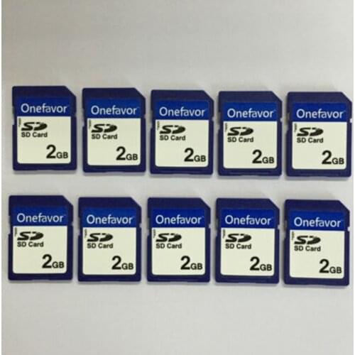 10pcs a lot 2GB SD Card MLC Flash FAT Format Standard Memory Card Free shipping