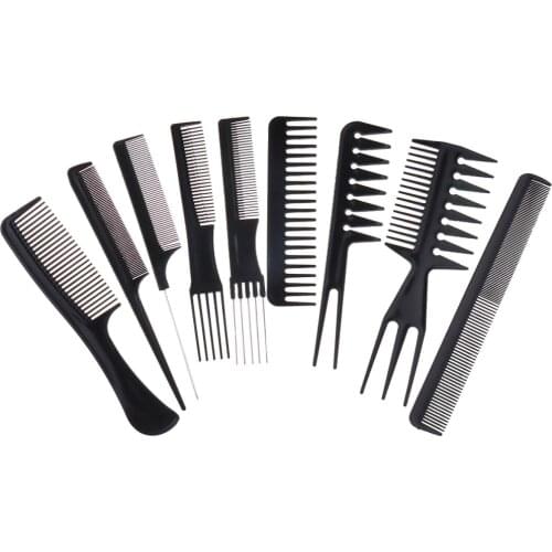10 Pieces Professional Hair Styling Combs Hair Cutting Comb Cutting Comb